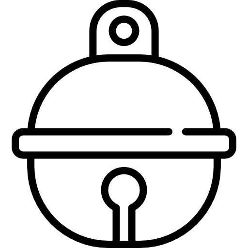 Bell musical instrument cat bell icon
