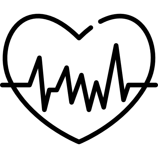 Heart rate heart pulse healthcare and medical icon