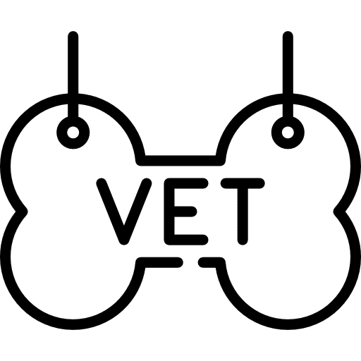 Bone pet dog dog food icon