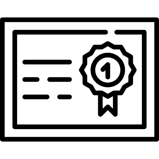 Certificate interface certificate degree icon