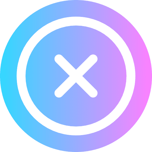 Error ex signs equis icon