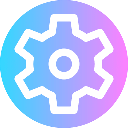 Settings gear tools and utensils settings icon