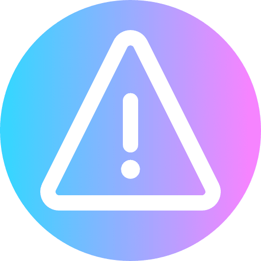 Warning alert triangle warning icon