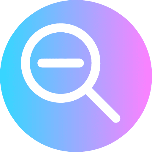 Zoom out detective zoom out loupe icon