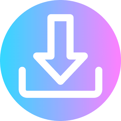 Download down arrow multimedia option downloading icon