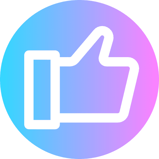 Like advantages finger hands icon