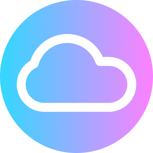 Cloud computing interface storage multimedia icon