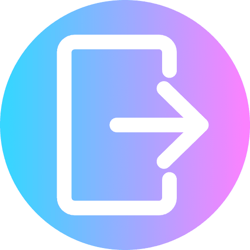 Logout go out leave exit icon