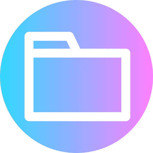 Folder files and folders data storage office material icon