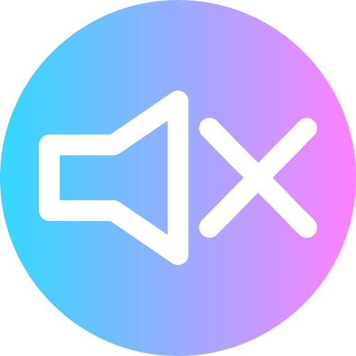 Mute audio mute speaker icon