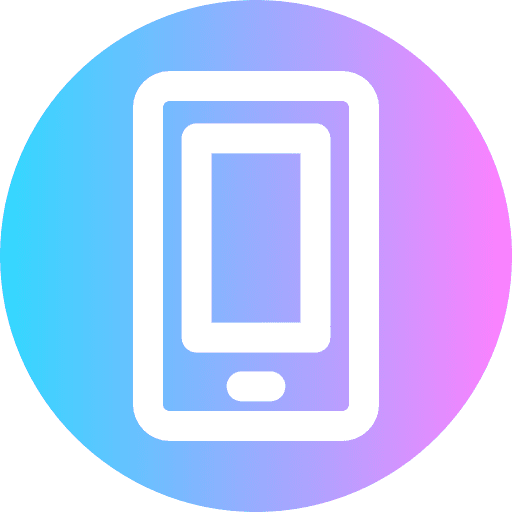Smartphone communications technology touch screen icon