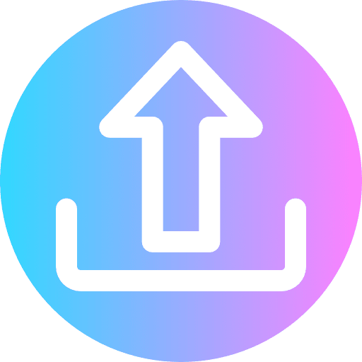 Upload outbox upload up arrow icon