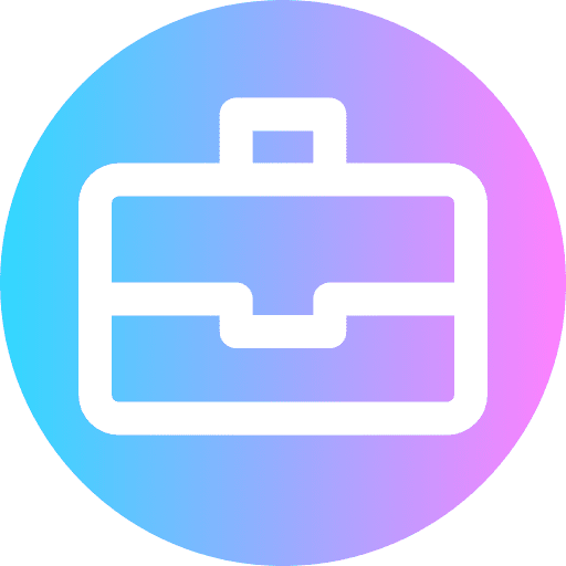 Briefcase portfolio suitcase bag icon