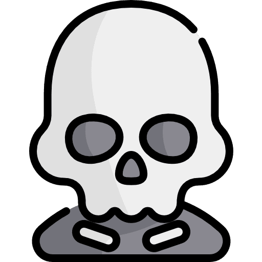 Skeleton fear skeleton user icon