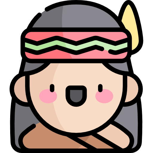 Indian costume woman native icon