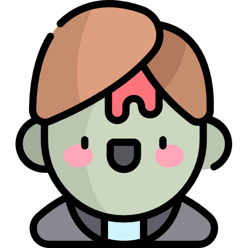 Priest costume scary halloween icon