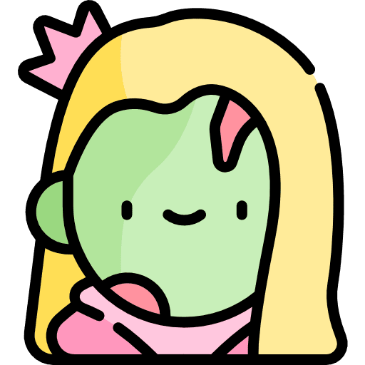 Princess fantasy costume woman icon