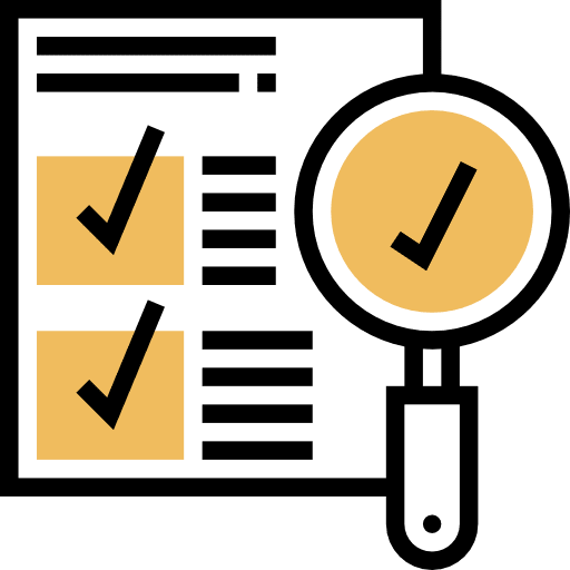 Approval files and documents approved ready icon