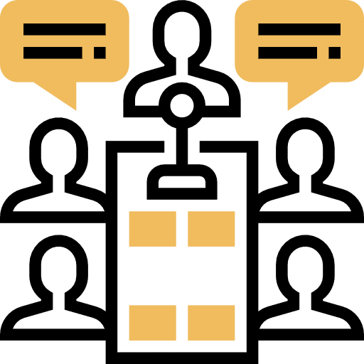 Conference mediation conference user icon