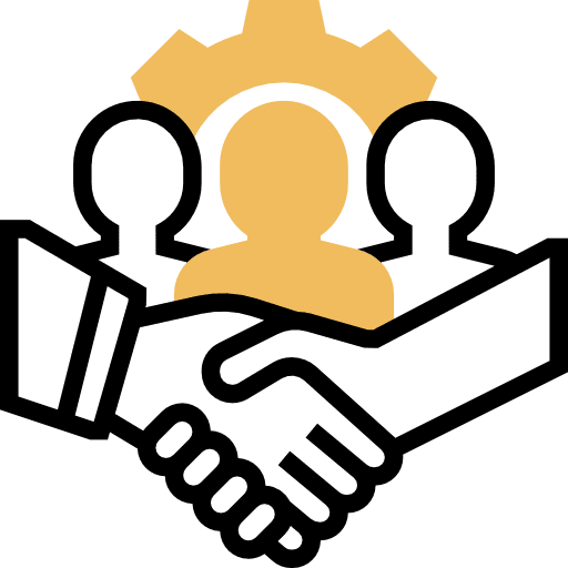Team group cooperate work icon