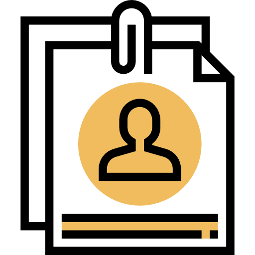 Curriculum curriculum vitae personal profile interface icon