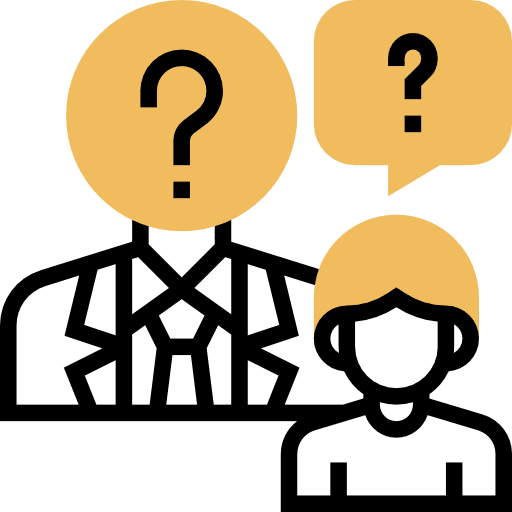 Interview human resources user communications icon