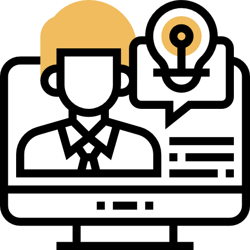 Interview job business and finance interview icon