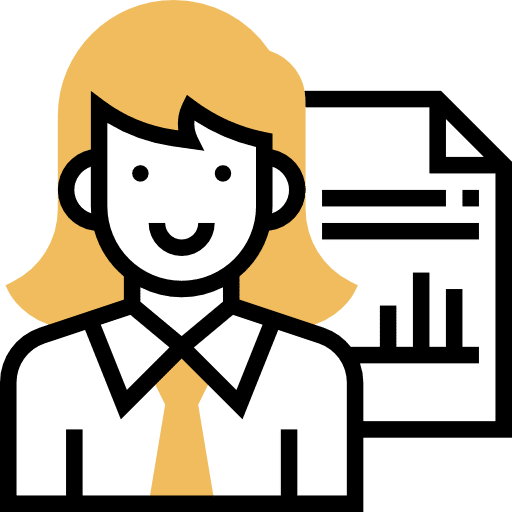 Manager worker woman manager icon