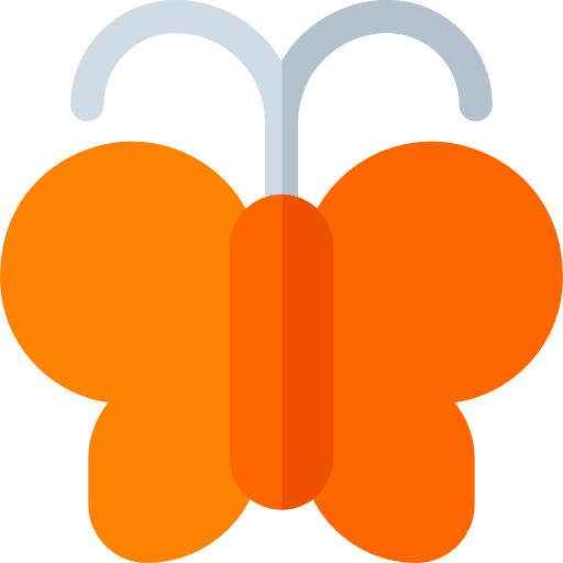 Butterfly entomology bug animals icon