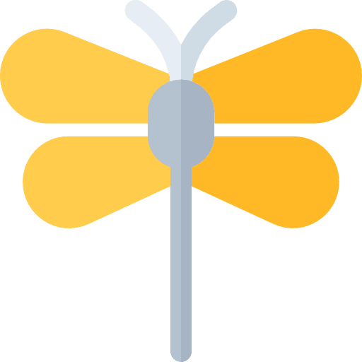 Dragonfly entomology bug insect icon