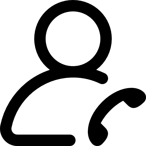 End call communications phone contact person icon