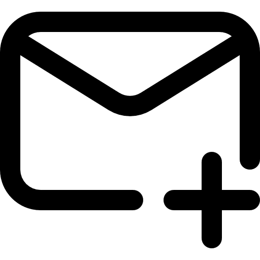 Add message mail communication add icon