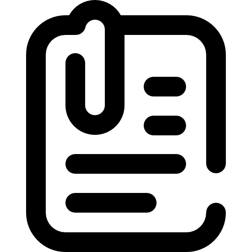 Attach file files and folders attach file clip icon