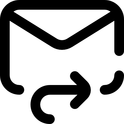 Forward message arrow document forward icon
