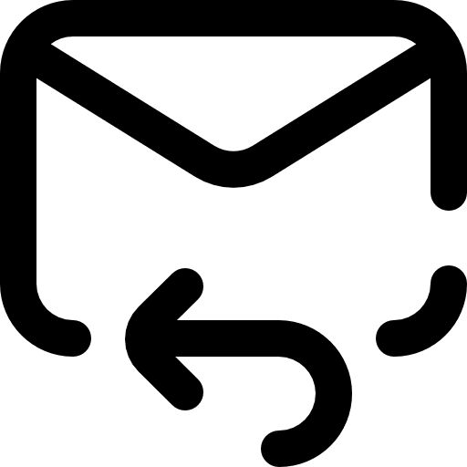 Reply communications envelope reply icon