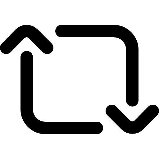 Retweet arrow communications symbol icon