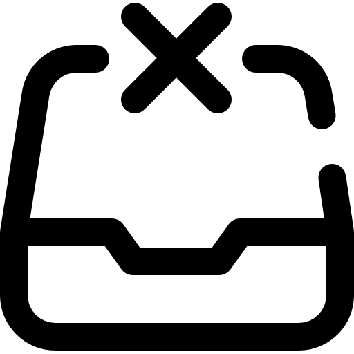 Delete tool file received icon