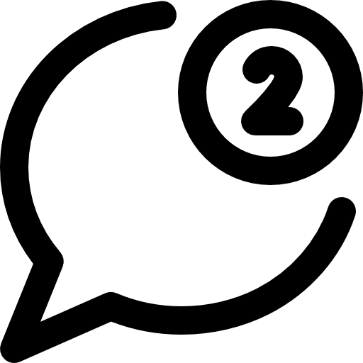 Incoming message interface email message icon