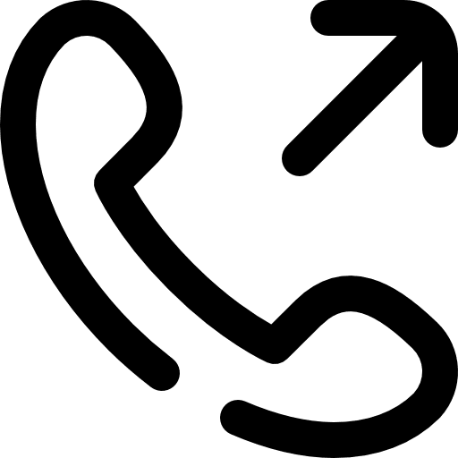 Outgoing call telephone communication call icon