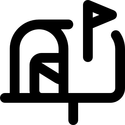 Mailbox shipping and delivery letterbox box icon