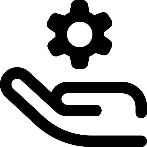 Service cogwheel business and finance provide icon