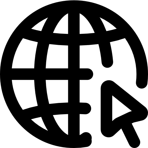 Internet internet earth grid wireless internet icon