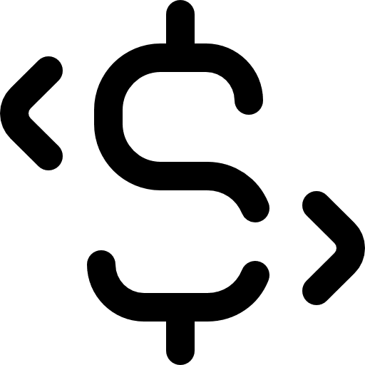 Exchange exchange dollar arrows icon