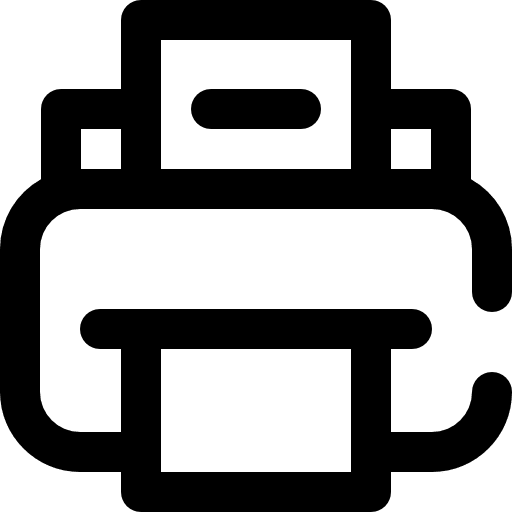 Print technology documents electronics icon