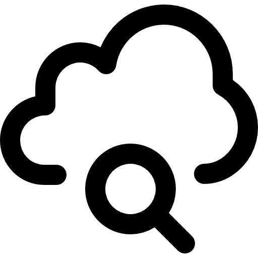 Search multimedia interface data icon