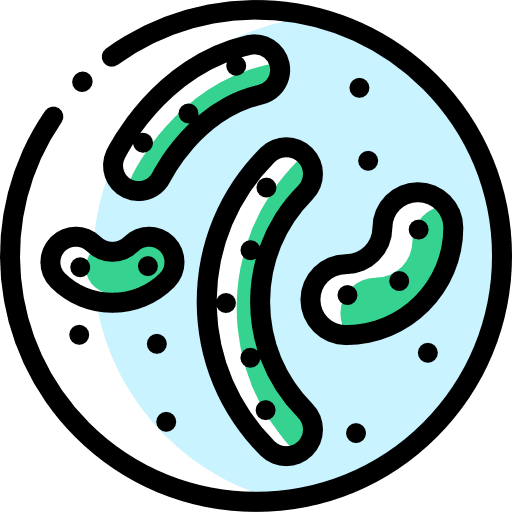 Parasite scientific microscope petri dish icon