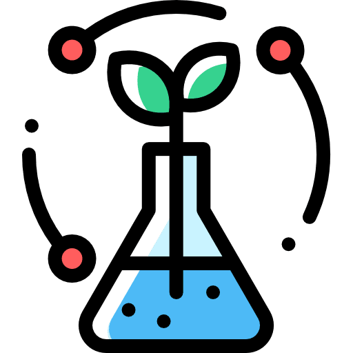 Biology flask education sprout icon