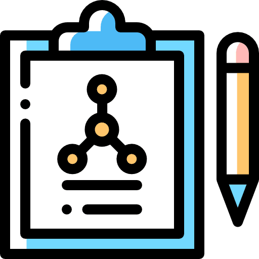 Clipboard files notes molecules icon