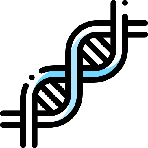 Dna biology deoxyribonucleic acid dna icon