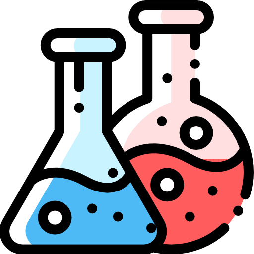Flasks testing science flask icon